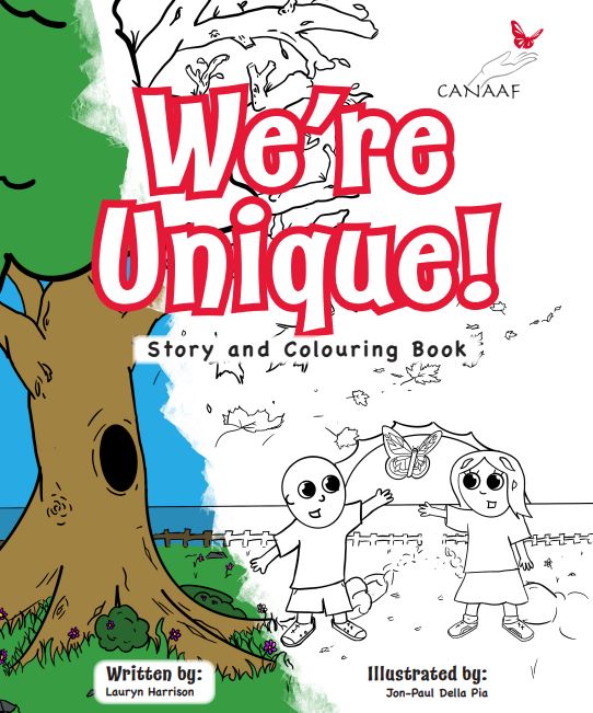 Cover art for We're Unique! Written by Lauryn Harrison, Illustrated by JP Della Pia